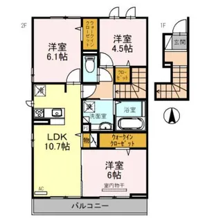 アークA棟【2階】の間取り