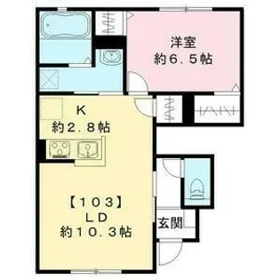 レジデンスUT【1階】の間取り