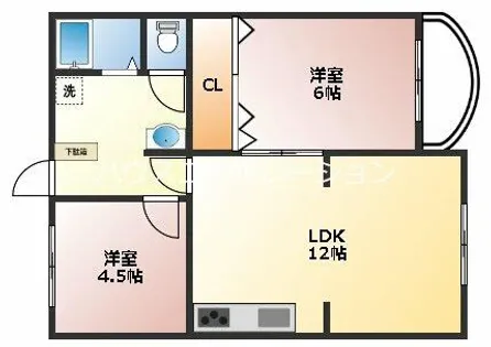 サンコーポ・ムコ【4階】の間取り