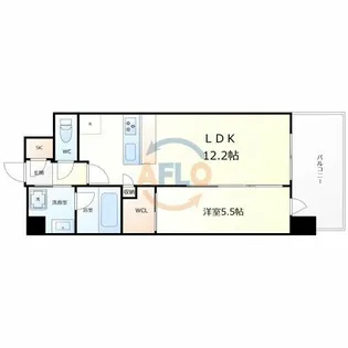 スプランディッド駒川中野駅前【5階】の間取り