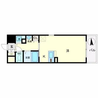 1Rの間取り画像
