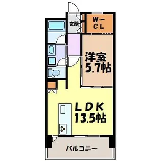センチュリースクエア千種【3階】の間取り