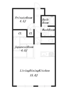 寺戸ハイツ【1階】の間取り