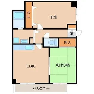ソレイユ武庫川【4階】の間取り