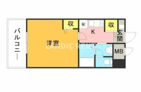 メゾン・ド・ヴィレ大濠【3階】の間取り