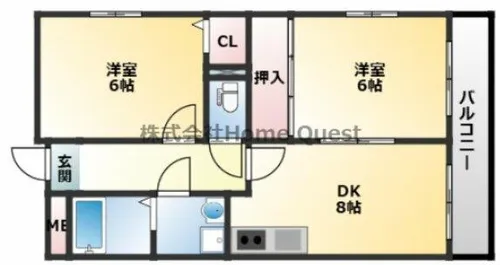 ロクマグランデ【3階】の間取り