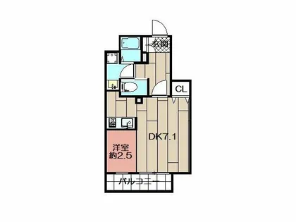 福岡県北九州市戸畑区幸町【マンション】の間取り