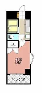 KMマンション八幡駅前III【7階】の間取り