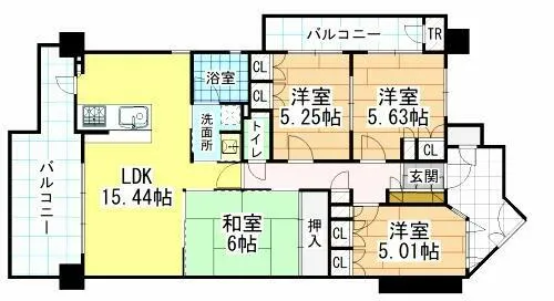 アーティックス千代ケ崎【2階】の間取り