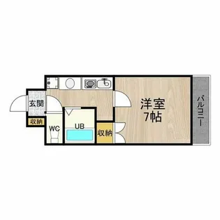 パークモダン高井田【5階】の間取り