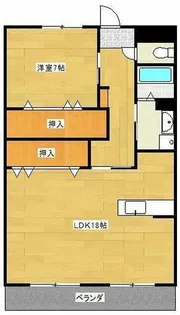 サンヒルズ花畑【2階】の間取り
