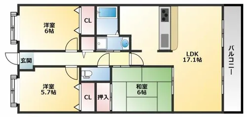 OTOGIKU【3階】の間取り