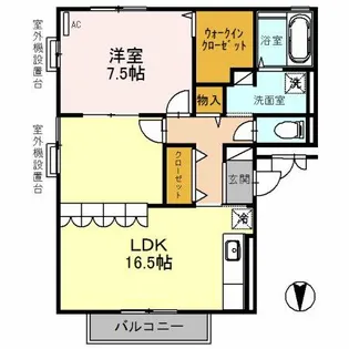 大阪府堺市東区日置荘北町3丁【アパート】の間取り