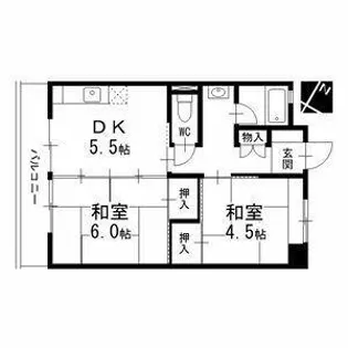楠団地【10階】の間取り