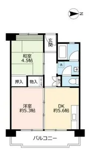 UR鶴山台【0020604号室】の間取り