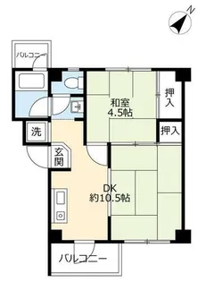 UR助松【0260305号室】の間取り