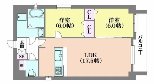 エクセレンス藤井【4階】の間取り