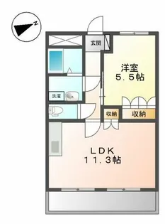 ビラージュ新野辺【2階】の間取り