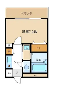 アレグリアプレイス熊取【212号室】の間取り