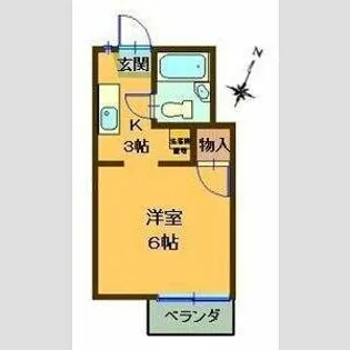 エステイトTN【103号室】の間取り