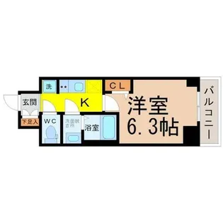 メイクス上前津Ⅲ【10階】の間取り