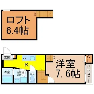 Creo堀田弐番館【1階】の間取り