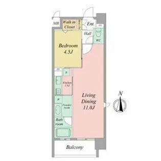 aLATO白壁【11階】の間取り