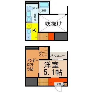 アドラブール新守山【2階】の間取り