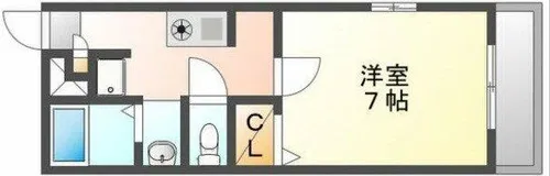 クイーンズコート【205号室】の間取り