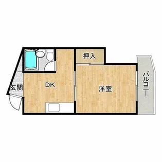 岩本マンション【4階】の間取り