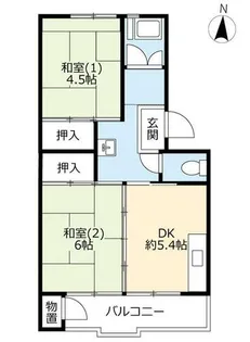 UR醍醐石田【0210802号室】の間取り