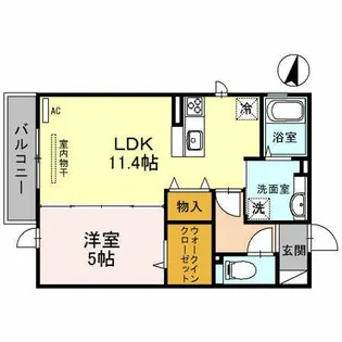 サニーコート俊徳【1階】の間取り