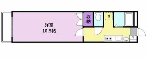 オーシャンハイツ【2階】の間取り