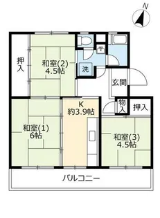 UR光明台【0290204号室】の間取り