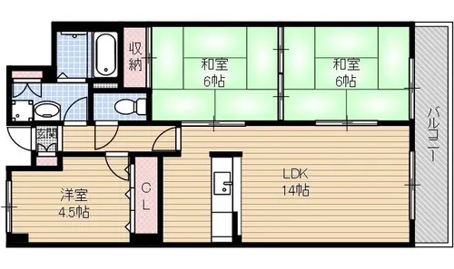 若園11番館【305号室】の間取り