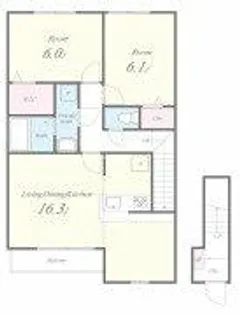 ベルドミール【2階】の間取り