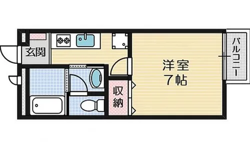 カメリアハイツ2【205号室】の間取り