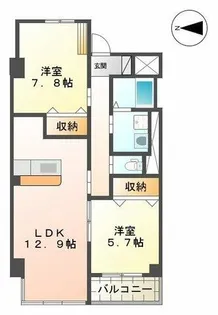 Queen’s Garden【1階】の間取り