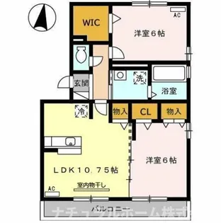 ジュノウタウン A棟【2階】の間取り