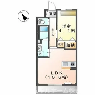 ロジェ かげろう【1階】の間取り