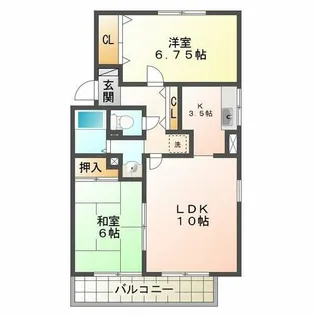 サニーガーデン須磨【1階】の間取り