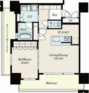 ローレルタワー名古屋栄【3階】の間取り