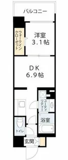 ミラージュパレス難波クルヴァ【5階】の間取り