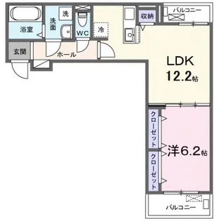 ラヴィエールⅡ【3階】の間取り