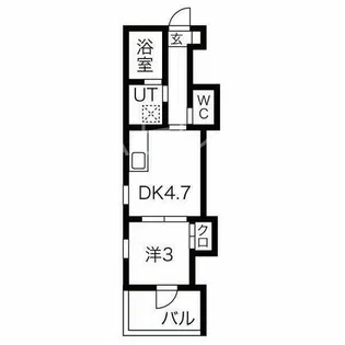 パレーシャルかしま【1階】の間取り