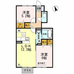 ホープM 7【1階】の間取り