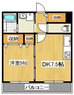アビタシオンイサム【3階】の間取り
