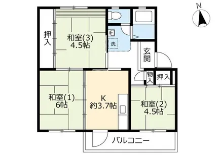 UR鶴山台【0230303号室】の間取り