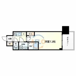 セレニテ本町東リアン【13階】の間取り