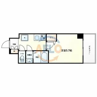 Le-Bear天王寺東【7階】の間取り